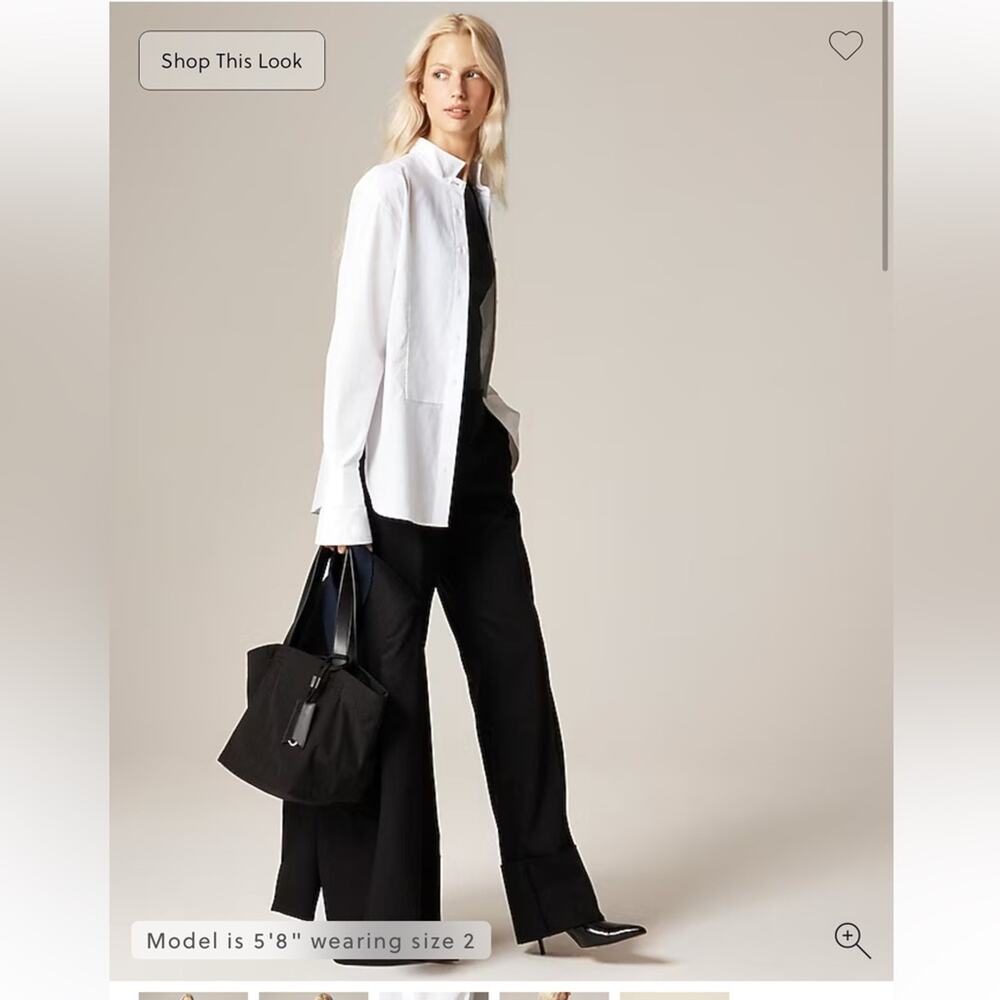 Alex Eagle X J.Crew tuxedo shirt